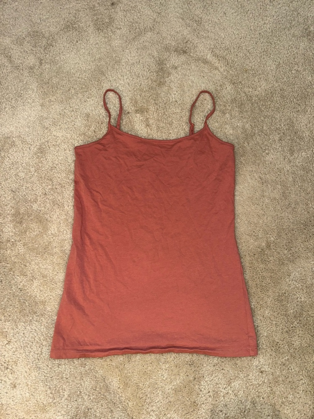 LOFT Rust-Colored Spaghetti Strap Camisole